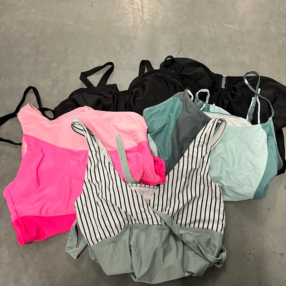 Bundle of 6 plus size swimsuits